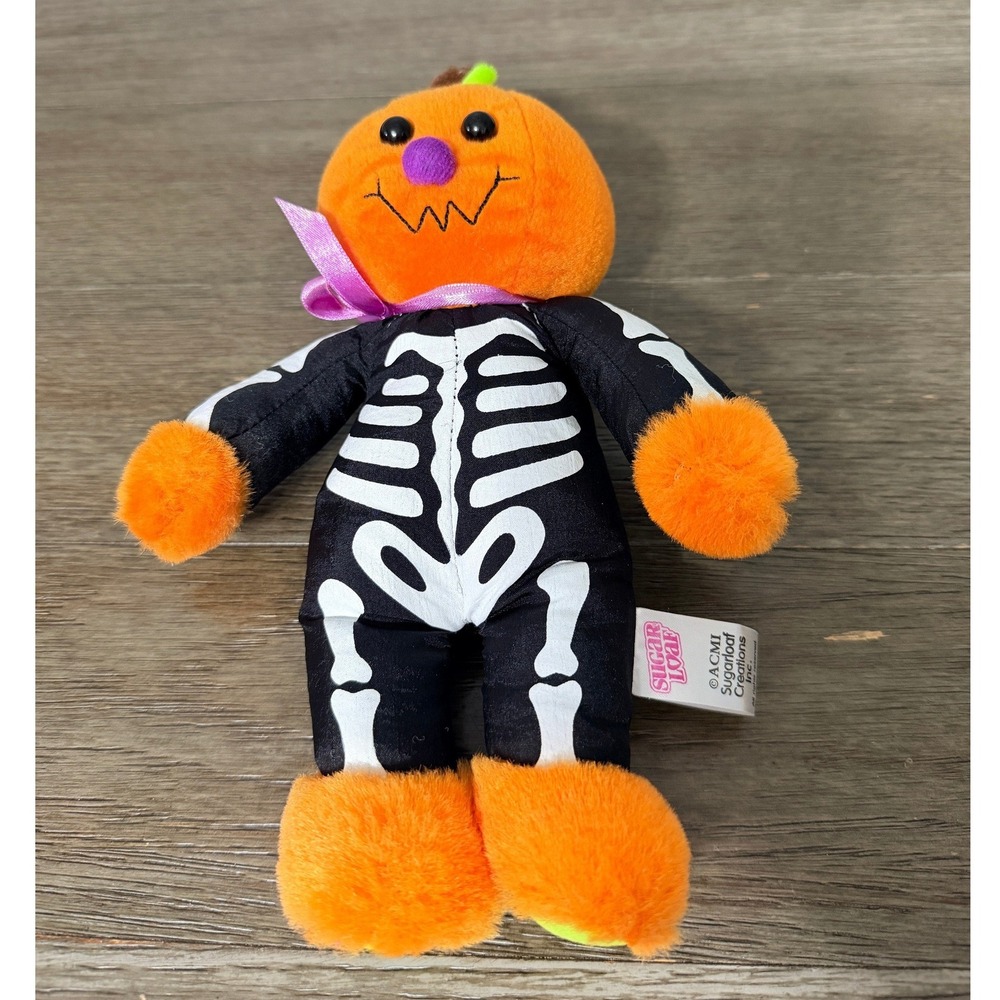 Sugar Loaf Halloween Pumpkin Skeleton Plush